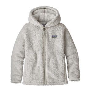 Patagonia Girls Size 7-8 Light Gray Fleece Hoodie